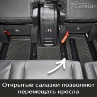 Автомобильные коврики EVA на Peugeot Traveller 7 мест, не Long (2016-2024) 
