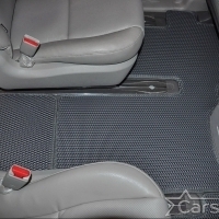 Коврики текстильные на Kia Carnival III (9мест) 2+2 без трансформеров (2014->)