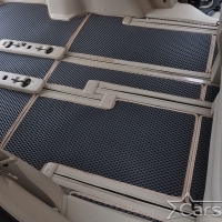 Коврики текстильные на Toyota Vellfire I пр.руль (2008-2014) 2 ряд - 3 места