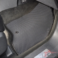 Двухслойные коврики EVA на Ford Explorer V рестайл 3 ряда (2015->) 