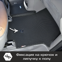 Автомобильные коврики EVA на Hyundai Staria 7 мест (2021->)