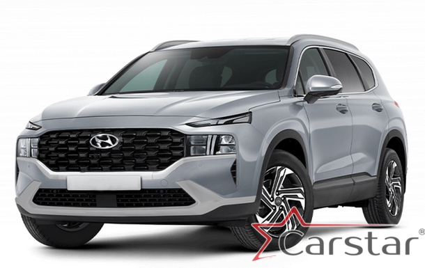 Автомобильные коврики EVA для Hyundai Santa Fe IV рестайл 3 ряда (2020-2024)