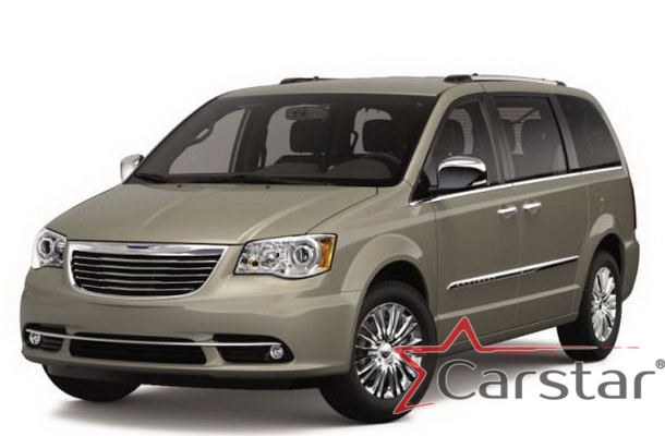 Автомобильные коврики EVA 3D для Chrysler Town & Country V (2007->) 2 ряд: кресла 2+1 без прохода